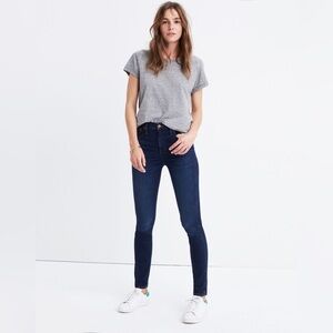 Madewell Tall 10" High-Rise Skinny Jeans in Hayes Wash Size 26Tall